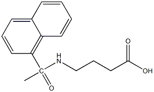 4-[1-(naphthalen-1-yl)acetamido]butanoic acid 구조식 이미지