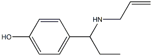 4-[1-(prop-2-en-1-ylamino)propyl]phenol Structure