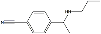 4-[1-(propylamino)ethyl]benzonitrile Structure