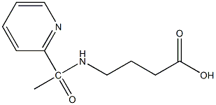 4-[1-(pyridin-2-yl)acetamido]butanoic acid Structure