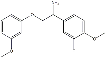 4-[1-amino-2-(3-methoxyphenoxy)ethyl]-2-fluoro-1-methoxybenzene 구조식 이미지