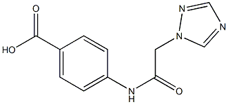 4-[2-(1H-1,2,4-triazol-1-yl)acetamido]benzoic acid Structure