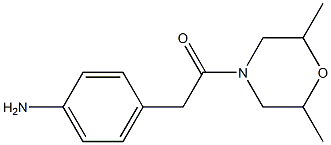 4-[2-(2,6-dimethylmorpholin-4-yl)-2-oxoethyl]aniline Structure