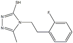 4-[2-(2-fluorophenyl)ethyl]-5-methyl-4H-1,2,4-triazole-3-thiol Structure