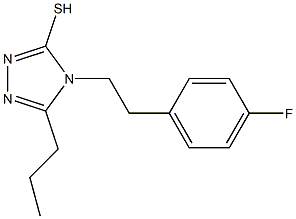 4-[2-(4-fluorophenyl)ethyl]-5-propyl-4H-1,2,4-triazole-3-thiol Structure