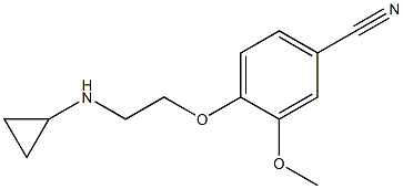 4-[2-(cyclopropylamino)ethoxy]-3-methoxybenzonitrile 구조식 이미지