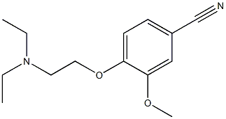 4-[2-(diethylamino)ethoxy]-3-methoxybenzonitrile 구조식 이미지