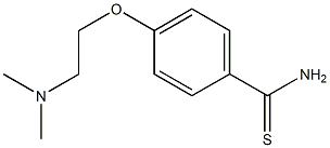 4-[2-(dimethylamino)ethoxy]benzenecarbothioamide 구조식 이미지