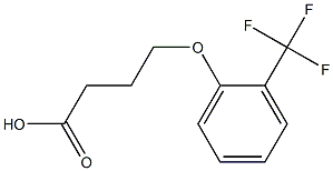 4-[2-(trifluoromethyl)phenoxy]butanoic acid Structure