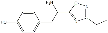 4-[2-amino-2-(3-ethyl-1,2,4-oxadiazol-5-yl)ethyl]phenol Structure