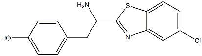 4-[2-amino-2-(5-chloro-1,3-benzothiazol-2-yl)ethyl]phenol 구조식 이미지