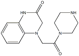 4-[2-oxo-2-(piperazin-1-yl)ethyl]-1,2,3,4-tetrahydroquinoxalin-2-one 구조식 이미지