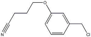 4-[3-(chloromethyl)phenoxy]butanenitrile 구조식 이미지