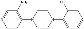 4-[4-(2-chlorophenyl)piperazin-1-yl]pyridin-3-amine 구조식 이미지