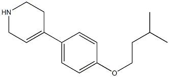4-[4-(3-methylbutoxy)phenyl]-1,2,3,6-tetrahydropyridine 구조식 이미지