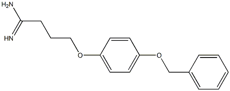 4-[4-(benzyloxy)phenoxy]butanimidamide 구조식 이미지