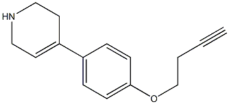 4-[4-(but-3-ynyloxy)phenyl]-1,2,3,6-tetrahydropyridine 구조식 이미지