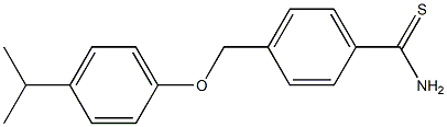 4-[4-(propan-2-yl)phenoxymethyl]benzene-1-carbothioamide Structure