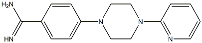 4-[4-(pyridin-2-yl)piperazin-1-yl]benzene-1-carboximidamide Structure