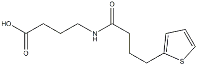 4-[4-(thiophen-2-yl)butanamido]butanoic acid Structure