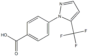 4-[5-(trifluoromethyl)-1H-pyrazol-1-yl]benzoic acid Structure