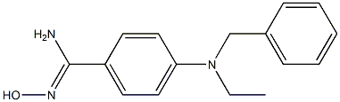 4-[benzyl(ethyl)amino]-N'-hydroxybenzene-1-carboximidamide 구조식 이미지