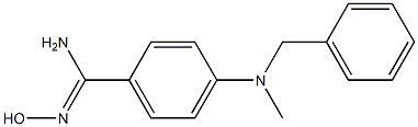 4-[benzyl(methyl)amino]-N'-hydroxybenzene-1-carboximidamide Structure