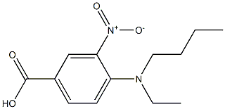 4-[butyl(ethyl)amino]-3-nitrobenzoic acid Structure