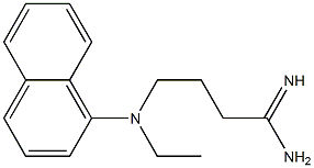 4-[ethyl(1-naphthyl)amino]butanimidamide 구조식 이미지