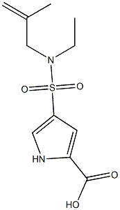 4-[ethyl(2-methylprop-2-en-1-yl)sulfamoyl]-1H-pyrrole-2-carboxylic acid 구조식 이미지