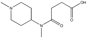 4-[methyl(1-methylpiperidin-4-yl)amino]-4-oxobutanoic acid 구조식 이미지