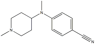 4-[methyl(1-methylpiperidin-4-yl)amino]benzonitrile 구조식 이미지