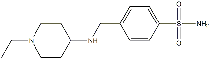 4-{[(1-ethylpiperidin-4-yl)amino]methyl}benzene-1-sulfonamide Structure