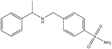 4-{[(1-phenylethyl)amino]methyl}benzene-1-sulfonamide 구조식 이미지