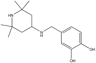 4-{[(2,2,6,6-tetramethylpiperidin-4-yl)amino]methyl}benzene-1,2-diol 구조식 이미지