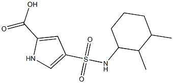 4-{[(2,3-dimethylcyclohexyl)amino]sulfonyl}-1H-pyrrole-2-carboxylic acid Structure