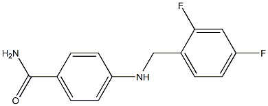 4-{[(2,4-difluorophenyl)methyl]amino}benzamide Structure