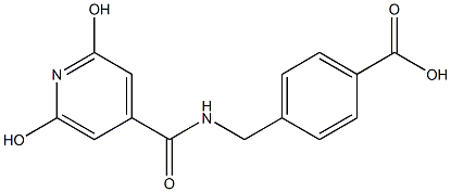 4-{[(2,6-dihydroxyisonicotinoyl)amino]methyl}benzoic acid 구조식 이미지