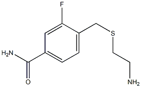 4-{[(2-aminoethyl)thio]methyl}-3-fluorobenzamide 구조식 이미지