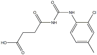 4-{[(2-chloro-4-methylphenyl)carbamoyl]amino}-4-oxobutanoic acid 구조식 이미지