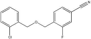 4-{[(2-chlorophenyl)methoxy]methyl}-3-fluorobenzonitrile Structure