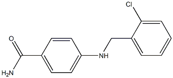 4-{[(2-chlorophenyl)methyl]amino}benzamide Structure