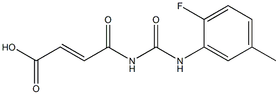 4-{[(2-fluoro-5-methylphenyl)carbamoyl]amino}-4-oxobut-2-enoic acid Structure