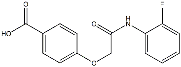 4-{[(2-fluorophenyl)carbamoyl]methoxy}benzoic acid 구조식 이미지