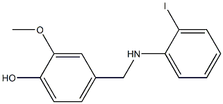 4-{[(2-iodophenyl)amino]methyl}-2-methoxyphenol Structure