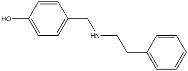 4-{[(2-phenylethyl)amino]methyl}phenol 구조식 이미지