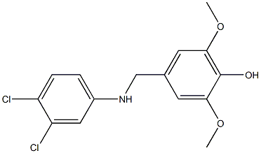 4-{[(3,4-dichlorophenyl)amino]methyl}-2,6-dimethoxyphenol Structure