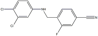 4-{[(3,4-dichlorophenyl)amino]methyl}-3-fluorobenzonitrile Structure