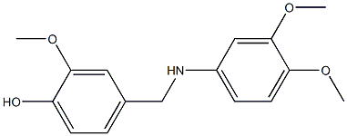4-{[(3,4-dimethoxyphenyl)amino]methyl}-2-methoxyphenol 구조식 이미지