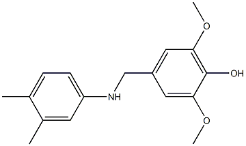 4-{[(3,4-dimethylphenyl)amino]methyl}-2,6-dimethoxyphenol Structure